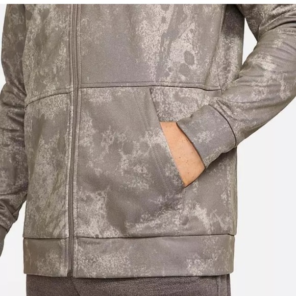 Nike Men’s Black Therma-Fit Story Pack Full Zip Training Hoodie Cave Stone XXL - Picture 3 of 16